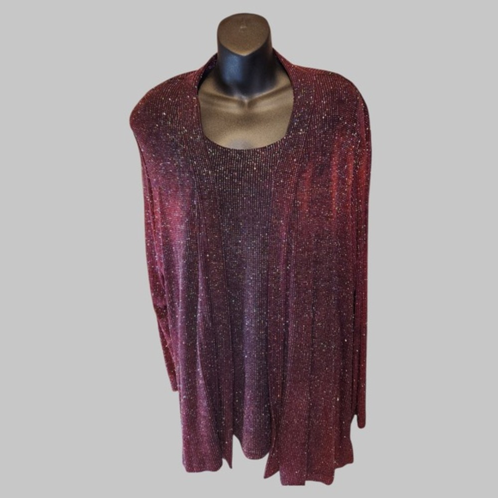 Ronni Nicole Two Piece Sleeveless Top with Jacket Size 16